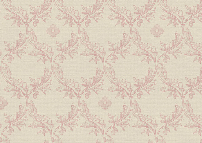 Trellis Prints, Vine and Bloom Romsey Rosies Pink - Twist&Fit Roman Blind - Image 7